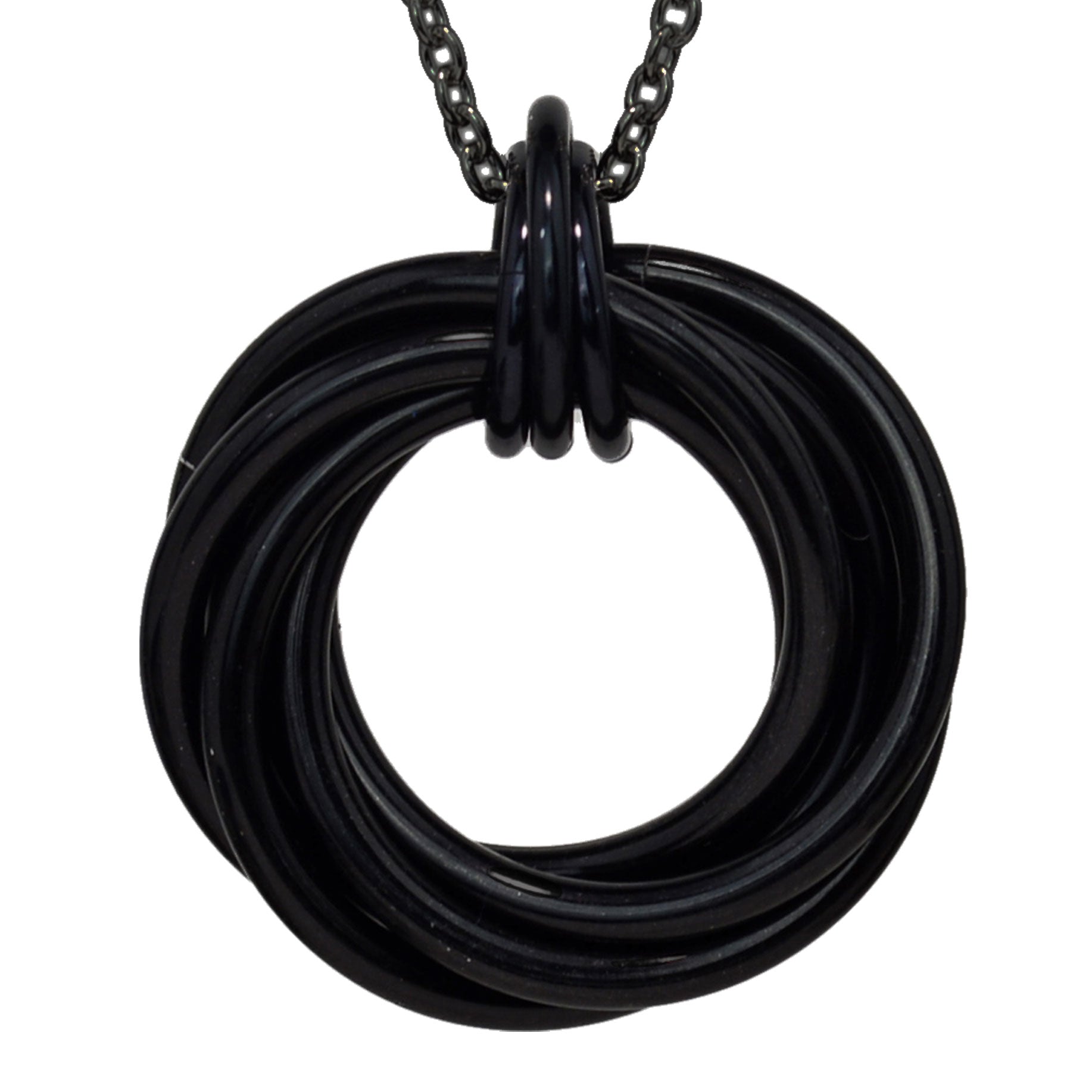 Black Hole Swirl Pendant