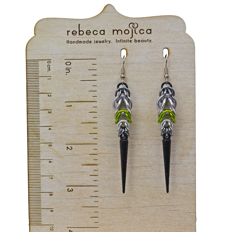 Abrosexual Pride - Spike Earrings