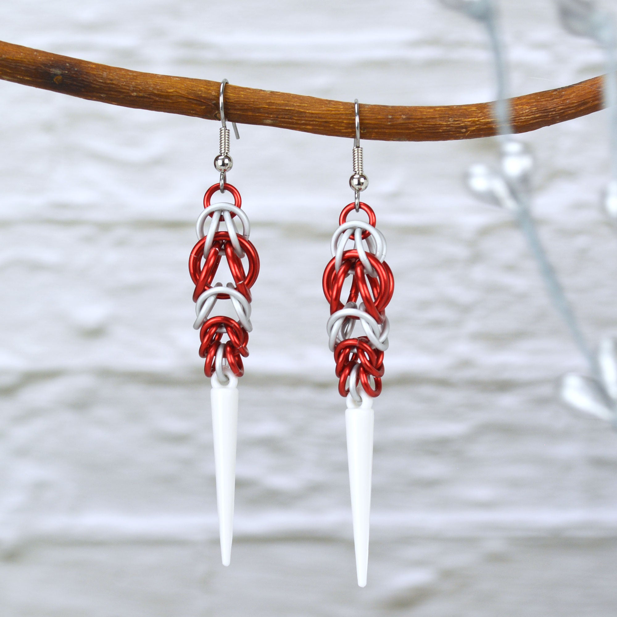 Candy Cane Spike Earrings