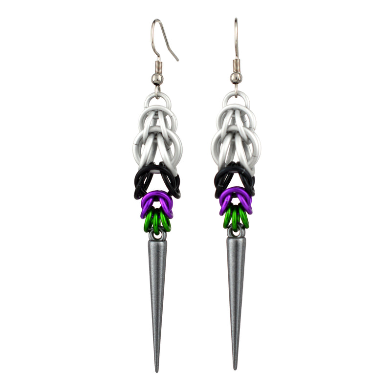 Pride Spike Earrings - Choose Your Flag