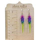 Spike Earrings - Electric Rainbow