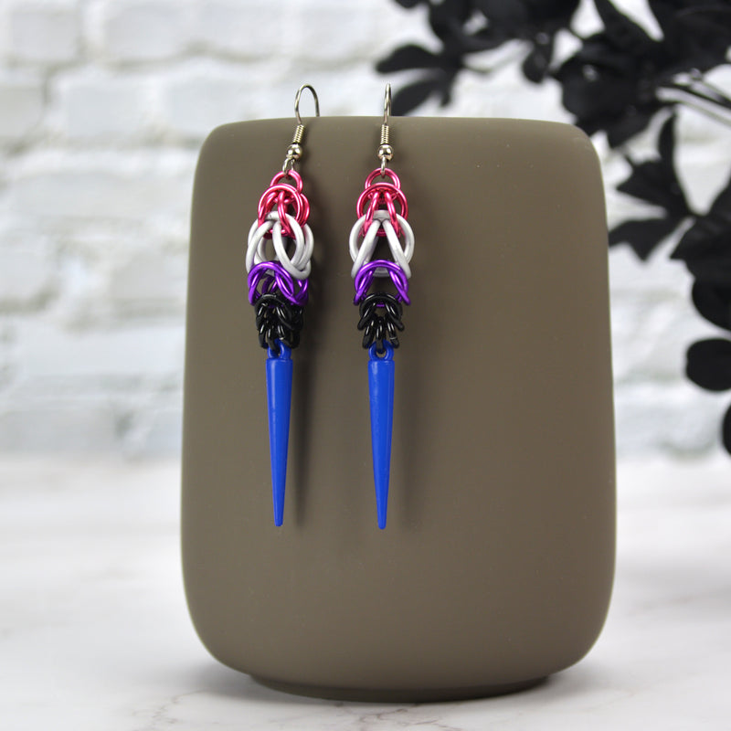 Pride Spike Earrings - Choose Your Flag