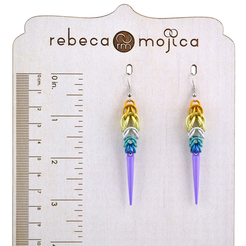 Genderfaun Pride - Spike Earrings