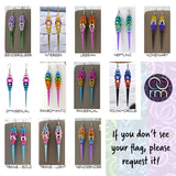 Pride Spike Earrings - Choose Your Flag