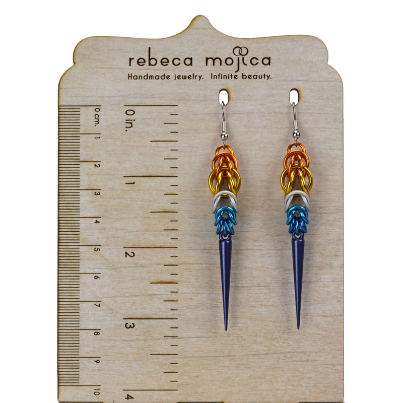 AroAce Pride - Spike Earrings