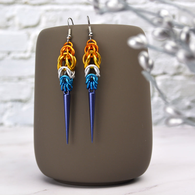 AroAce Pride - Spike Earrings