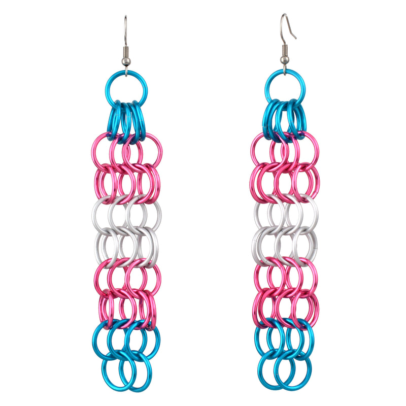 Transgender Pride - Mesh Earrings