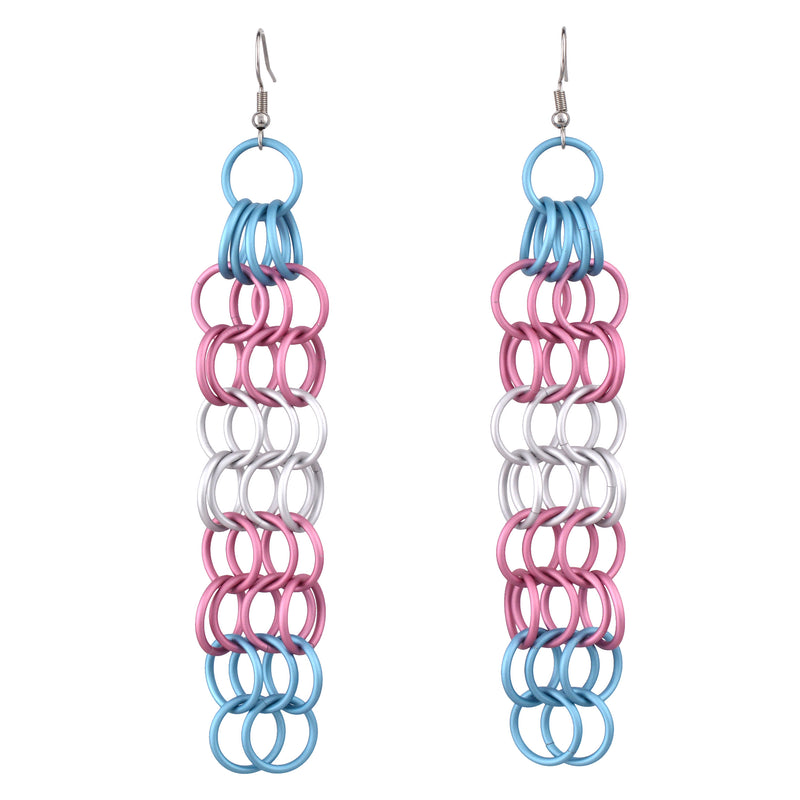 Transgender Pride - Mesh Earrings