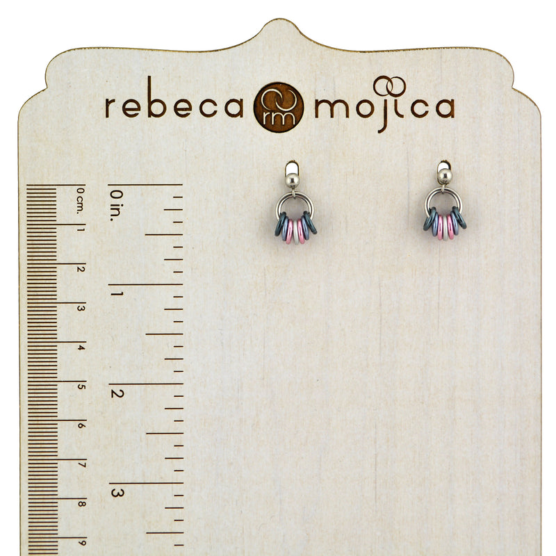 Demigirl Pride - Tiny Flag Earring Studs