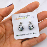 Demiromantic Pride - Tiny Flag Earring Studs