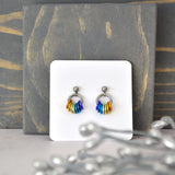 Genderfaun Pride - Tiny Flag Earring Studs