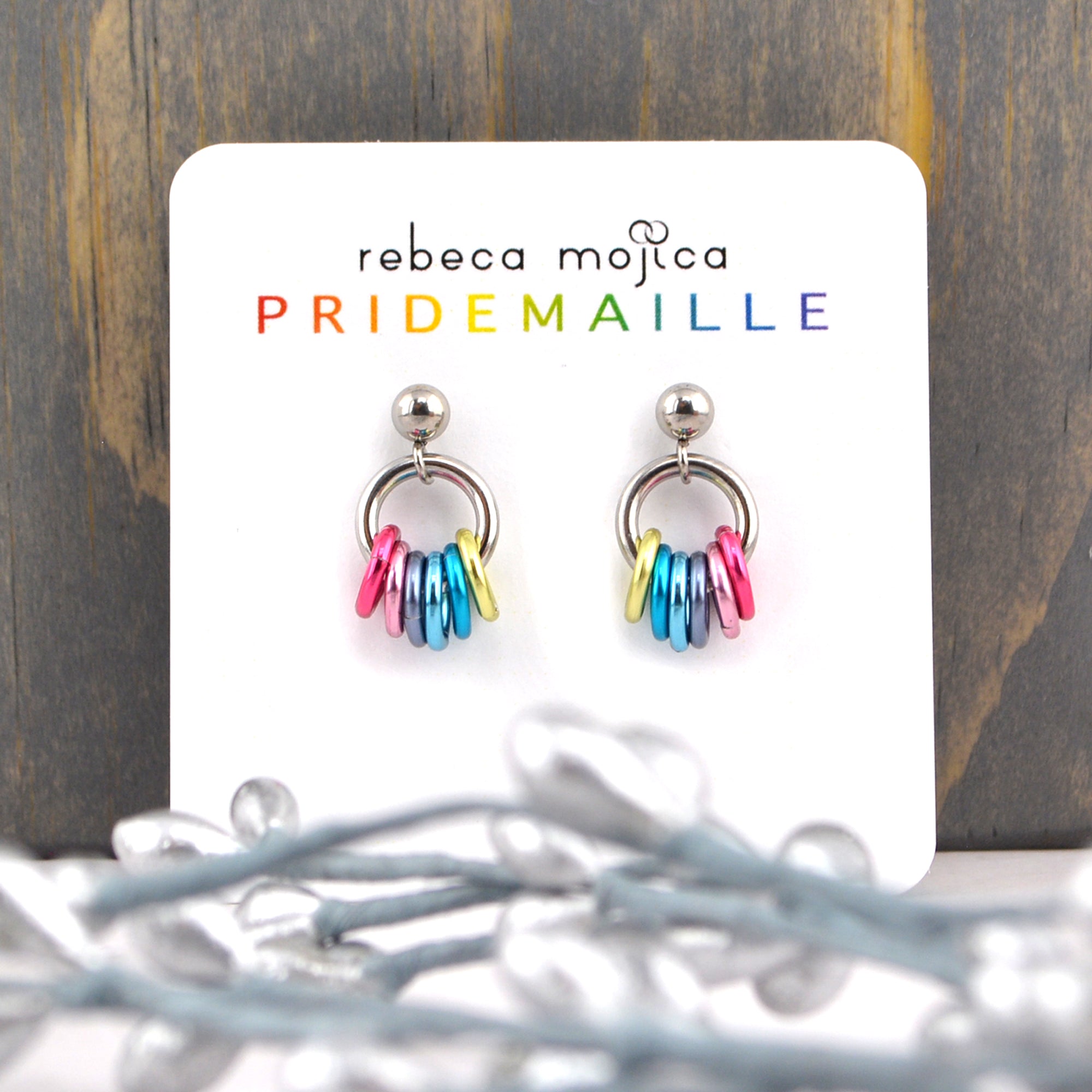 Genderflux Pride - Tiny Flag Earring Studs