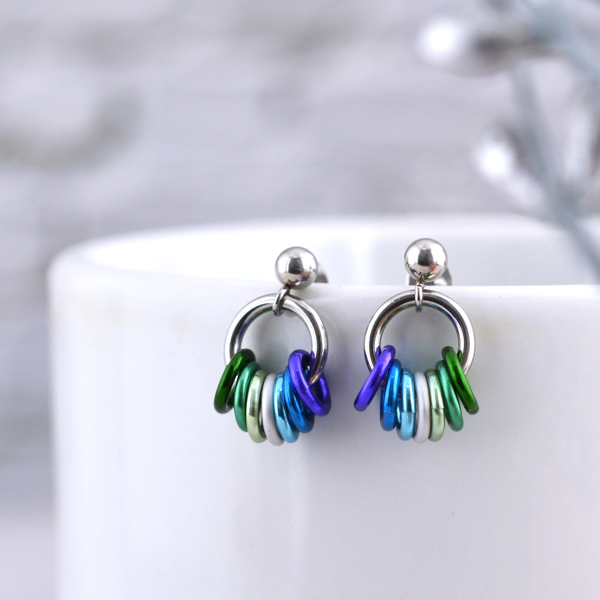 MLM Pride - Tiny Flag Earring Studs