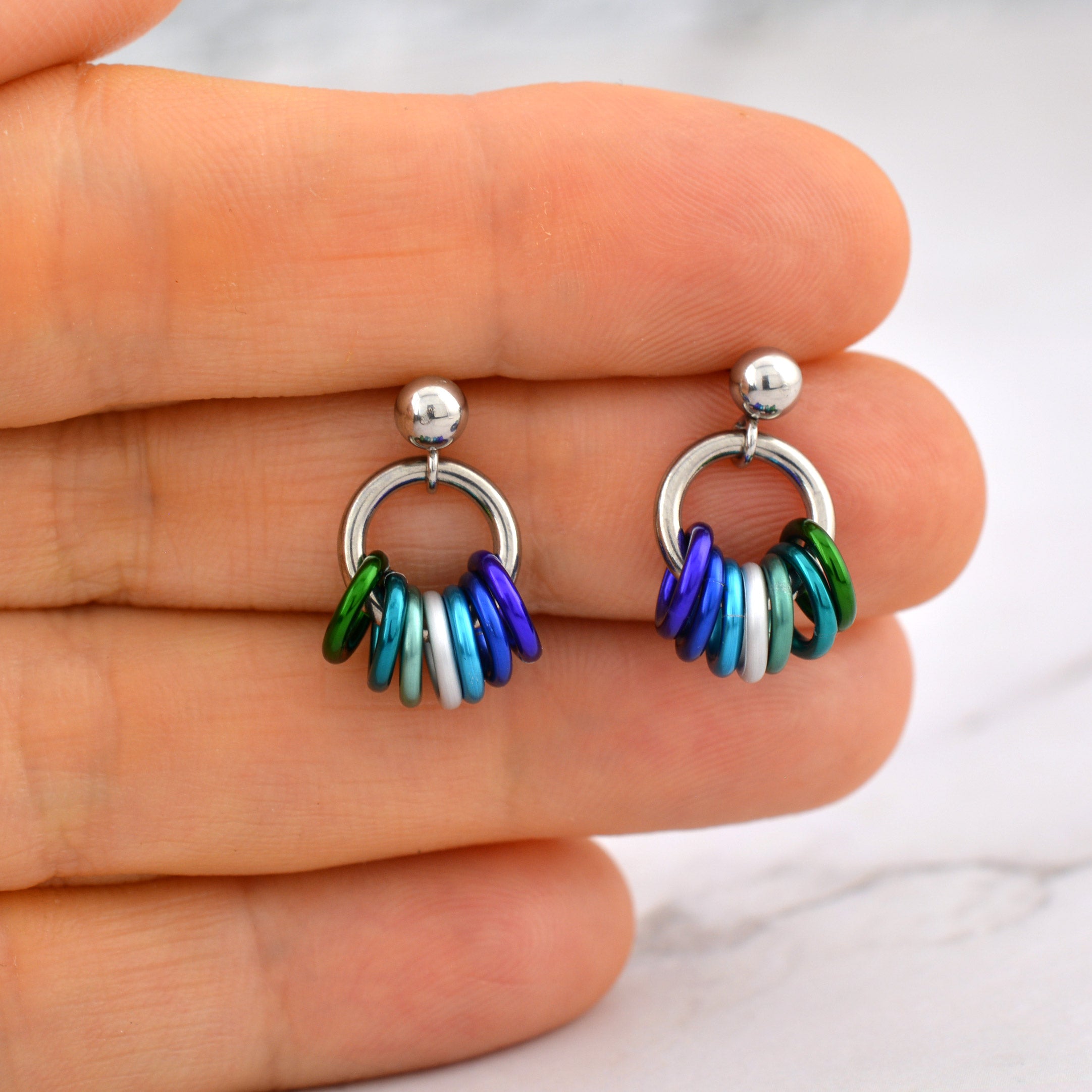 MLM Pride - Tiny Flag Earring Studs