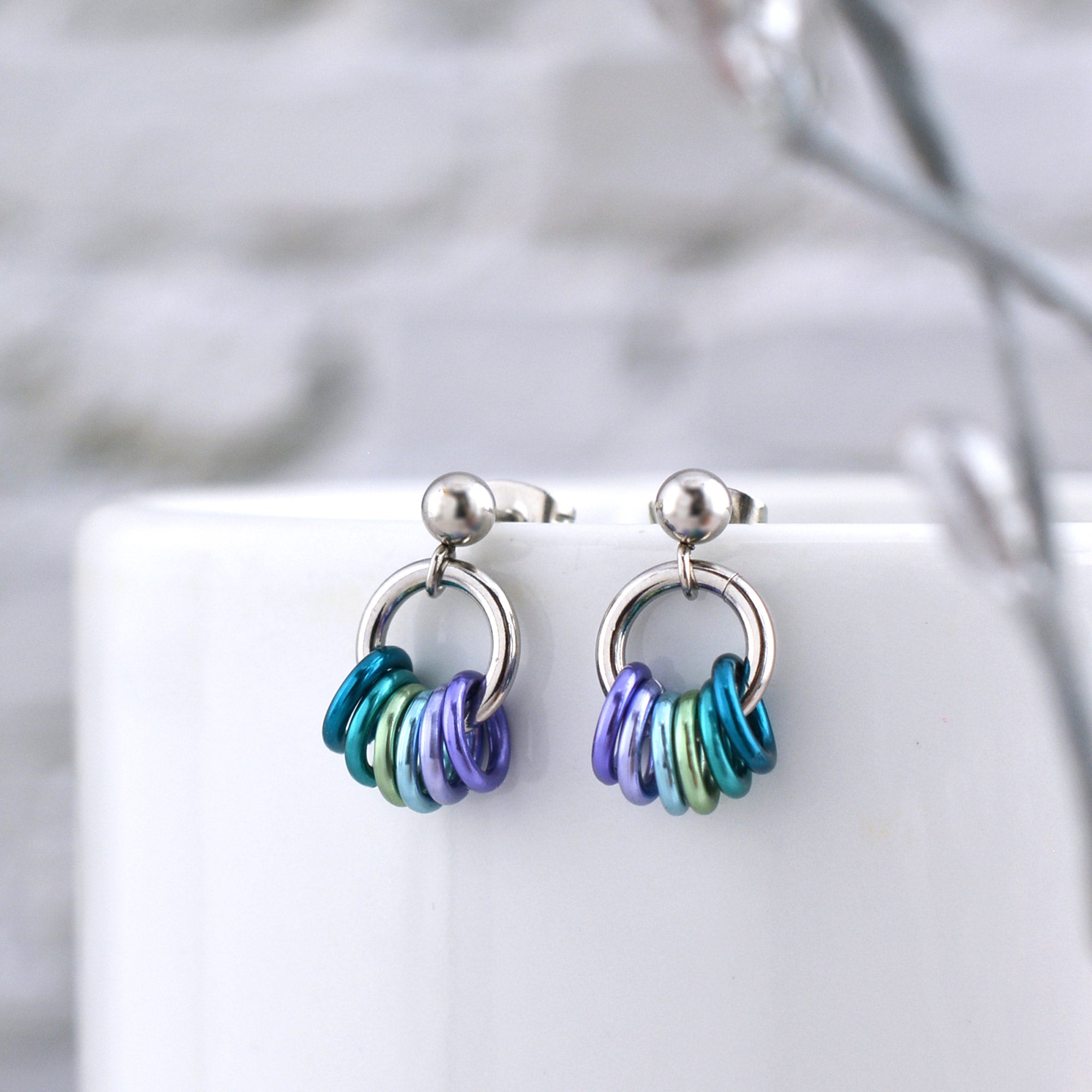 Neptunic Pride - Tiny Flag Earring Studs