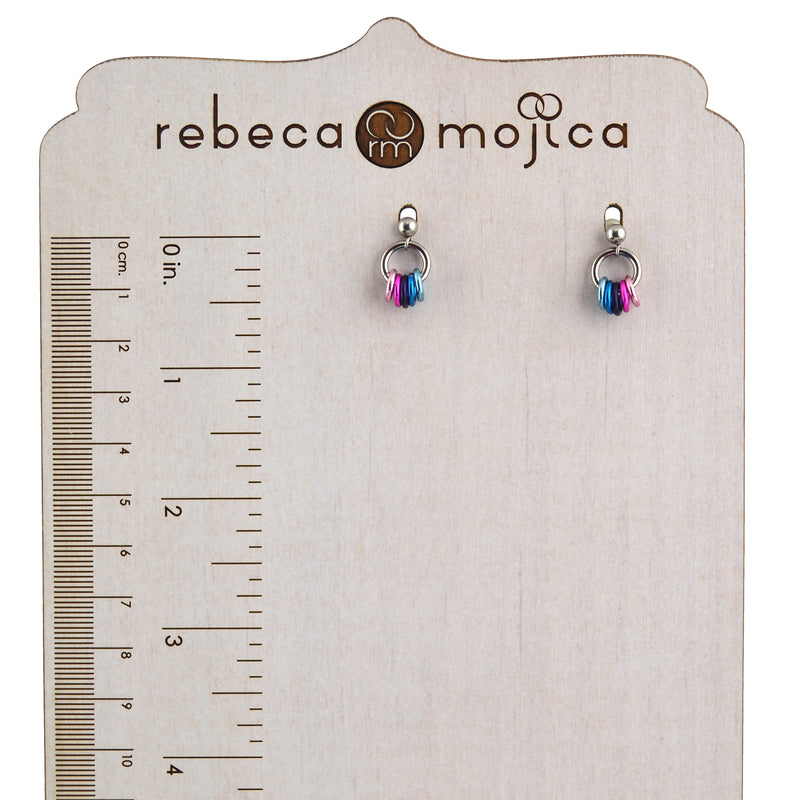 Omnisexual Pride Tiny Flag Earring Studs