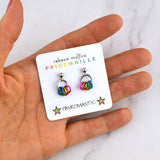 Panromantic Pride - Tiny Flag Earring Studs