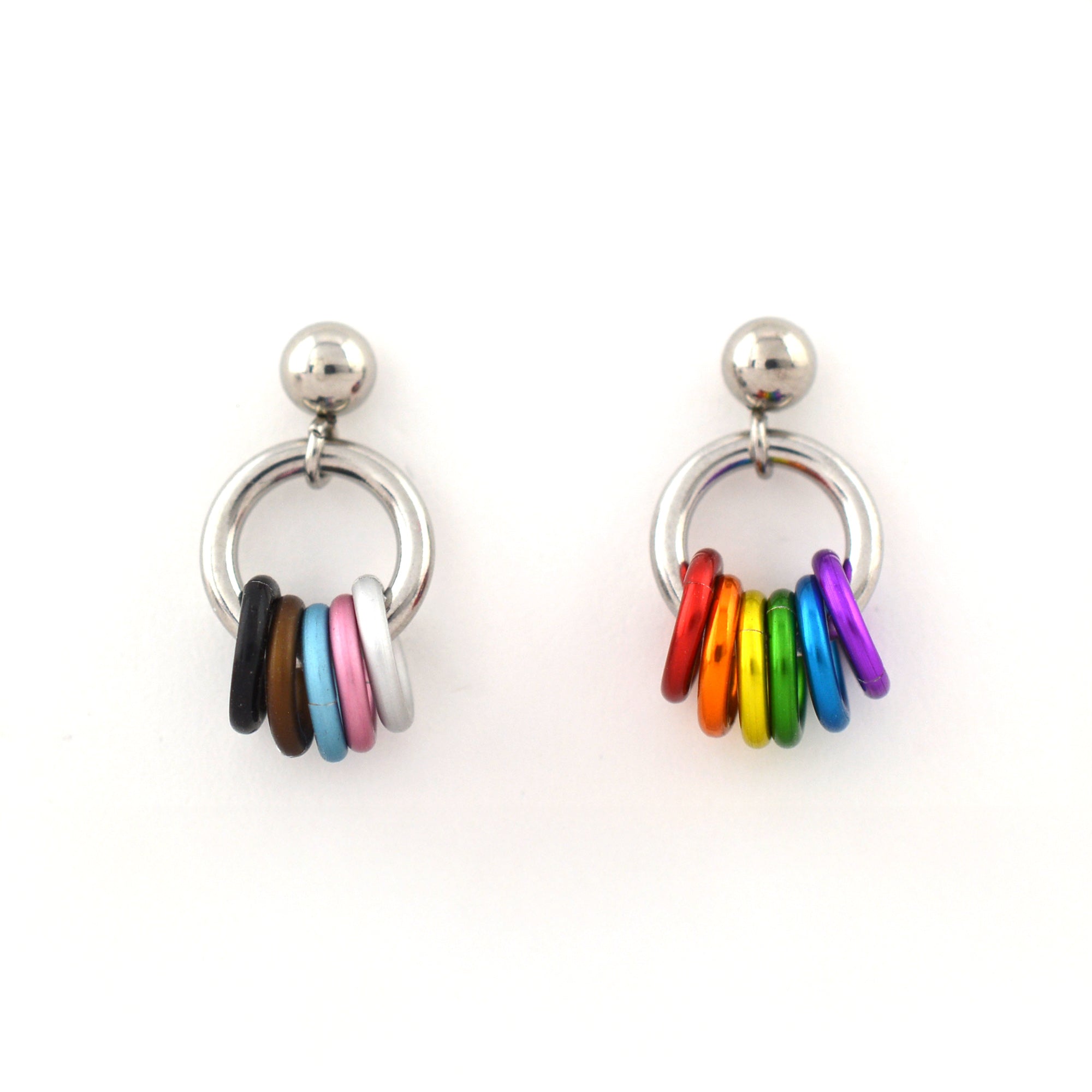 Progress Pride - Tiny Flag Earring Studs