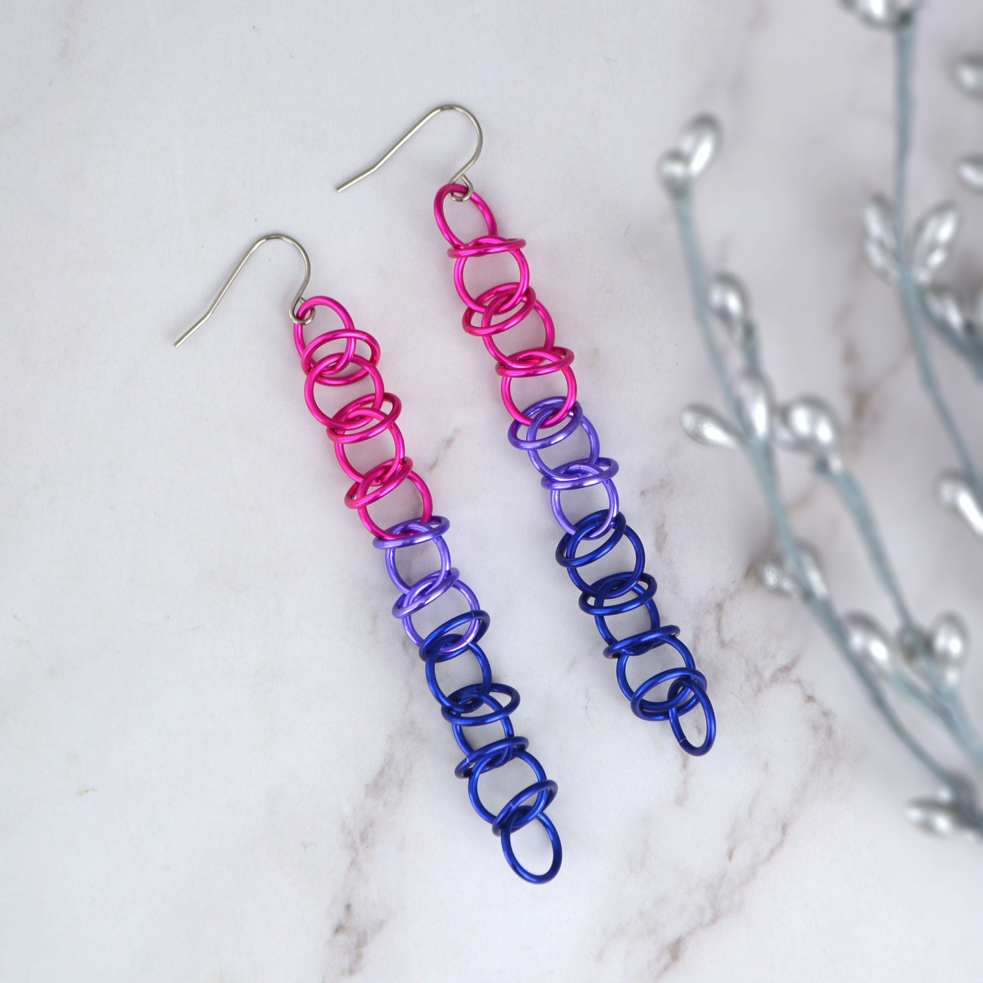 Bisexual Pride - Orbital Earrings