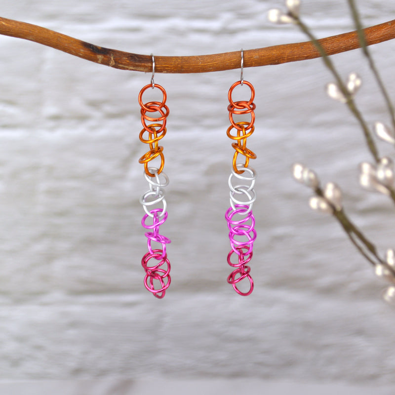 Lesbian Pride - Orbital Earrings