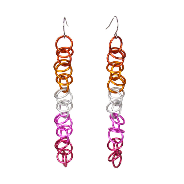 Lesbian Pride - Orbital Earrings