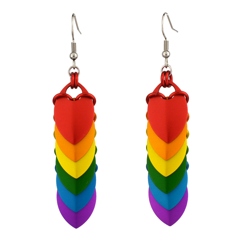 Rainbow Pride - Chevron Earrings