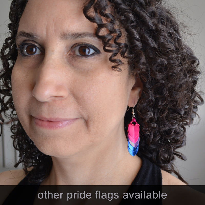 Lesbian Pride - Chevron Earrings