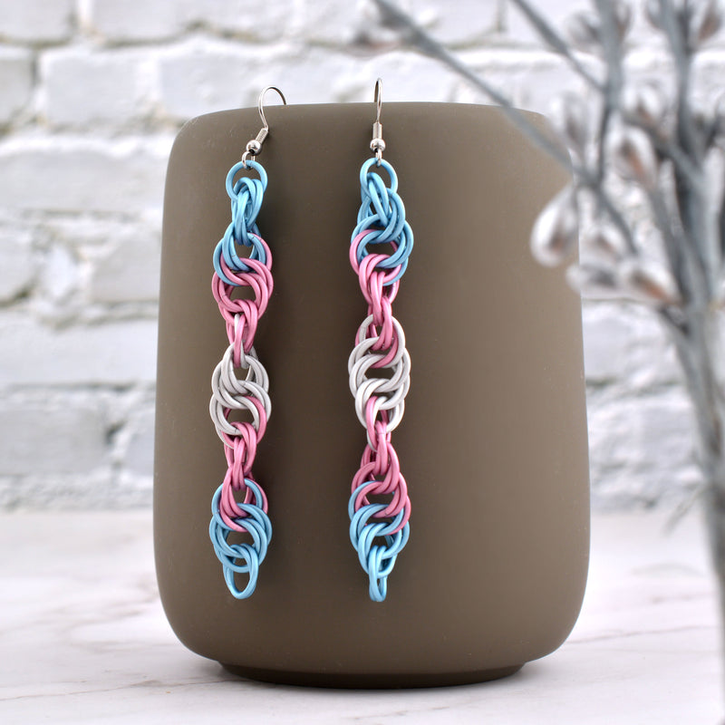 Transgender Pride - Helix Earrings