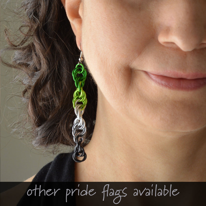 Lesbian Pride - Helix Earrings