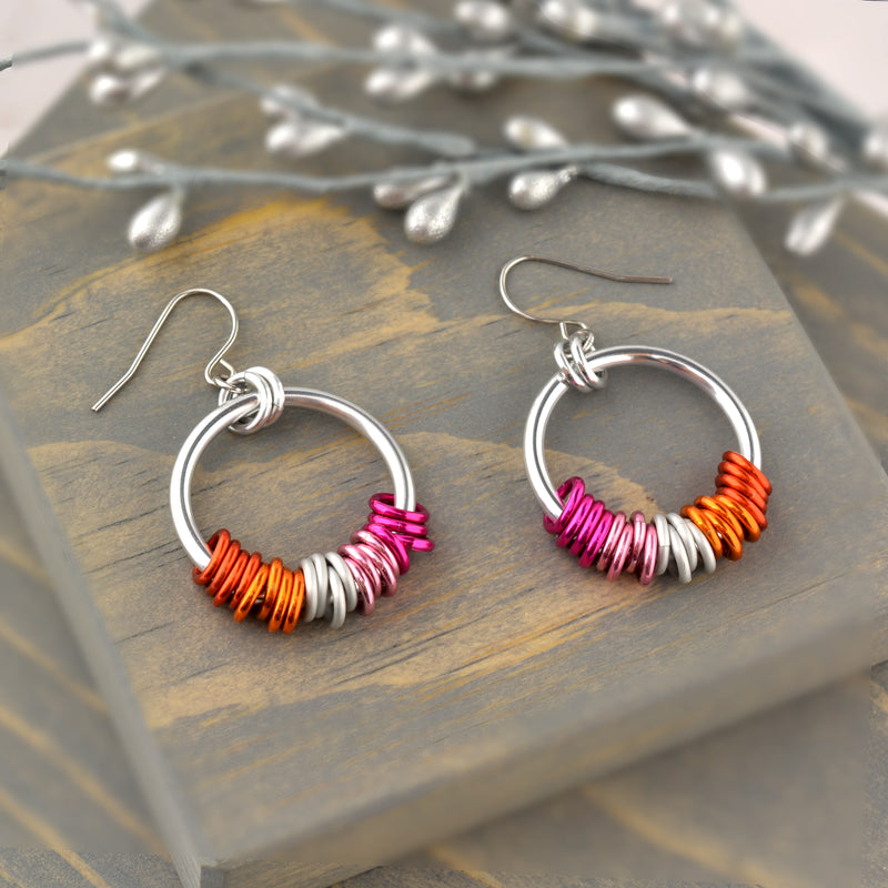 Lesbian Pride - Hoop Earring