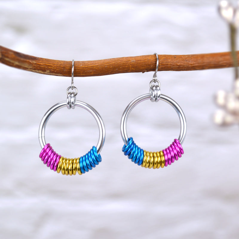 Pansexual Pride - Hoop Earring