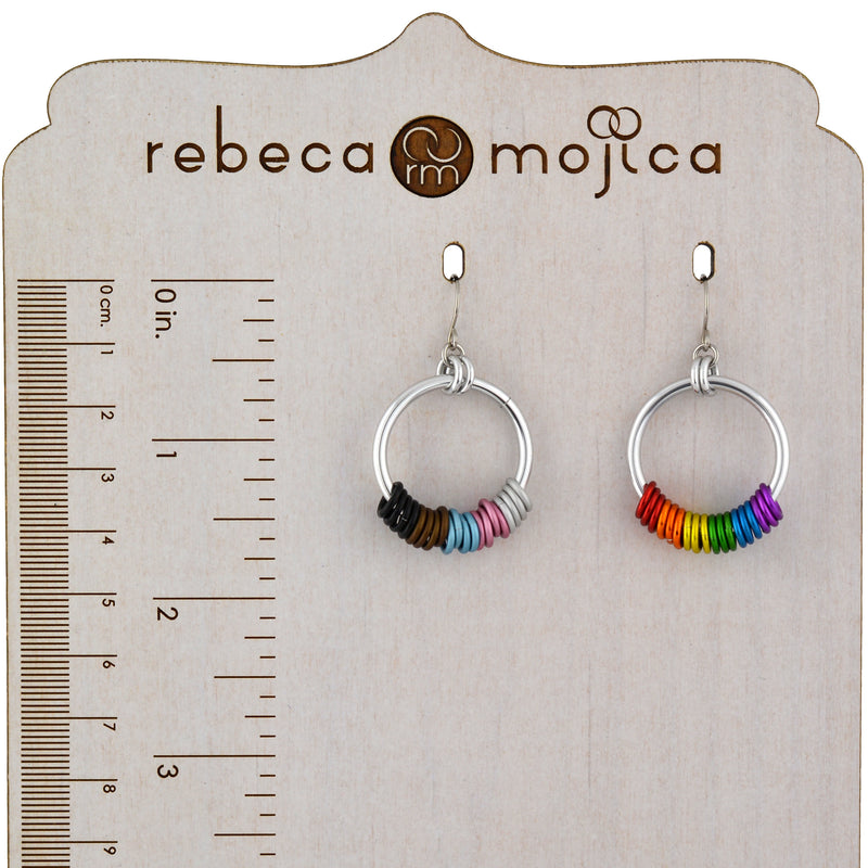 Rainbow Progress Pride - Hoop Earring