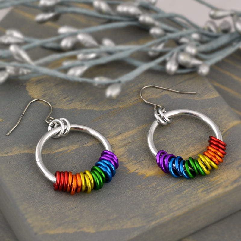 Rainbow Pride - Hoop Earring