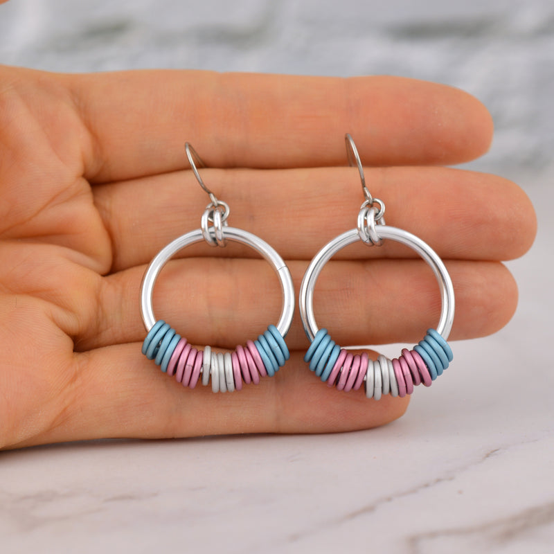Transgender Pride - Hoop Earring