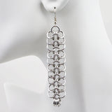 OVERSTOCK SALE: Long Mesh Ribbon Earrings