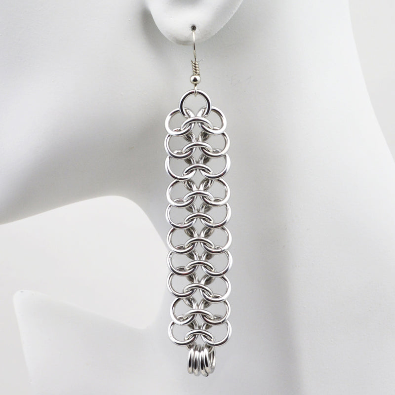 OVERSTOCK SALE: Long Mesh Ribbon Earrings