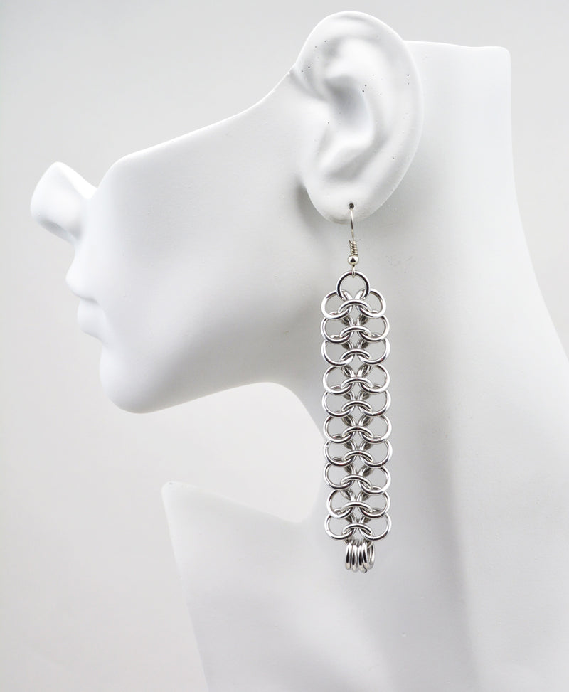 OVERSTOCK SALE: Long Mesh Ribbon Earrings