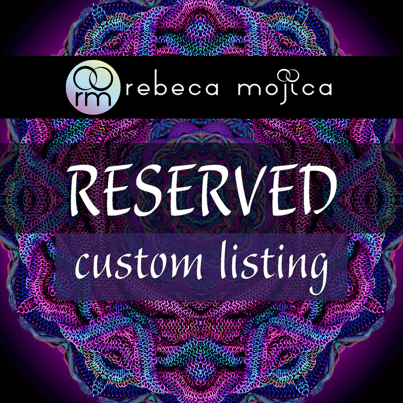RESERVED: Custom Large Swirl pendant - pastels