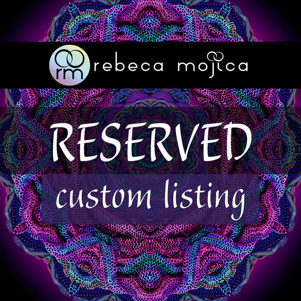 RESERVED: Custom Aro Ace Pride V Mesh Necklace