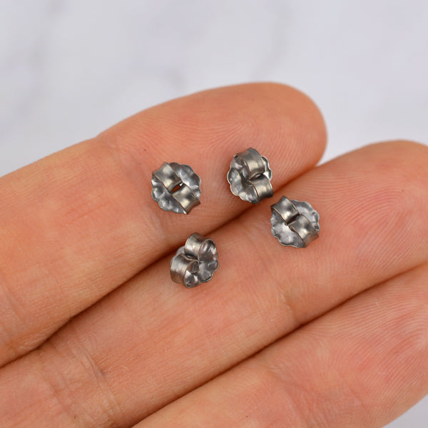 Titanium Earring Backs 4 pc (2 pairs)