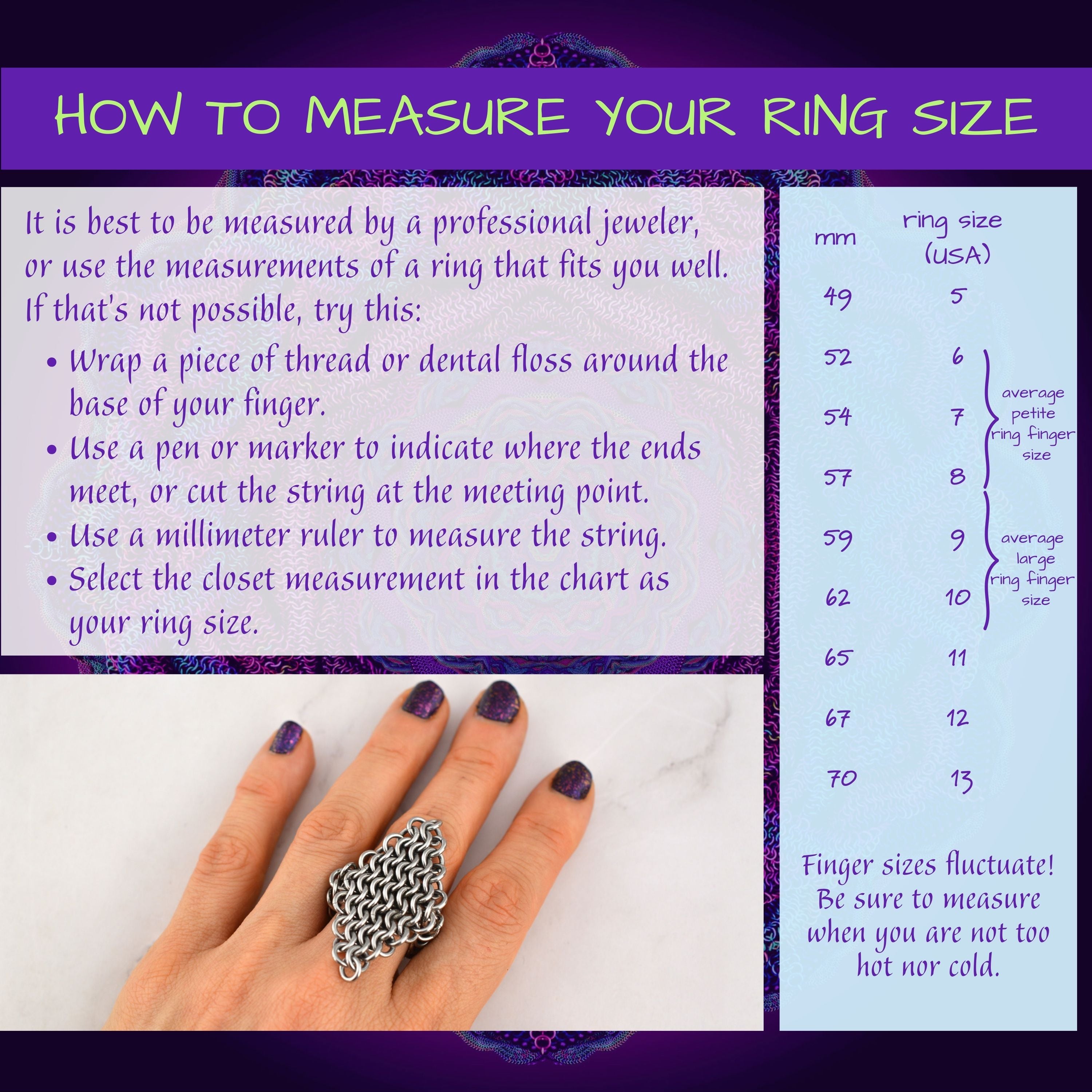 Finger Armor - Mesh Diamond Statement Ring