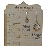 Mardi Gras Mini Knot Earrings