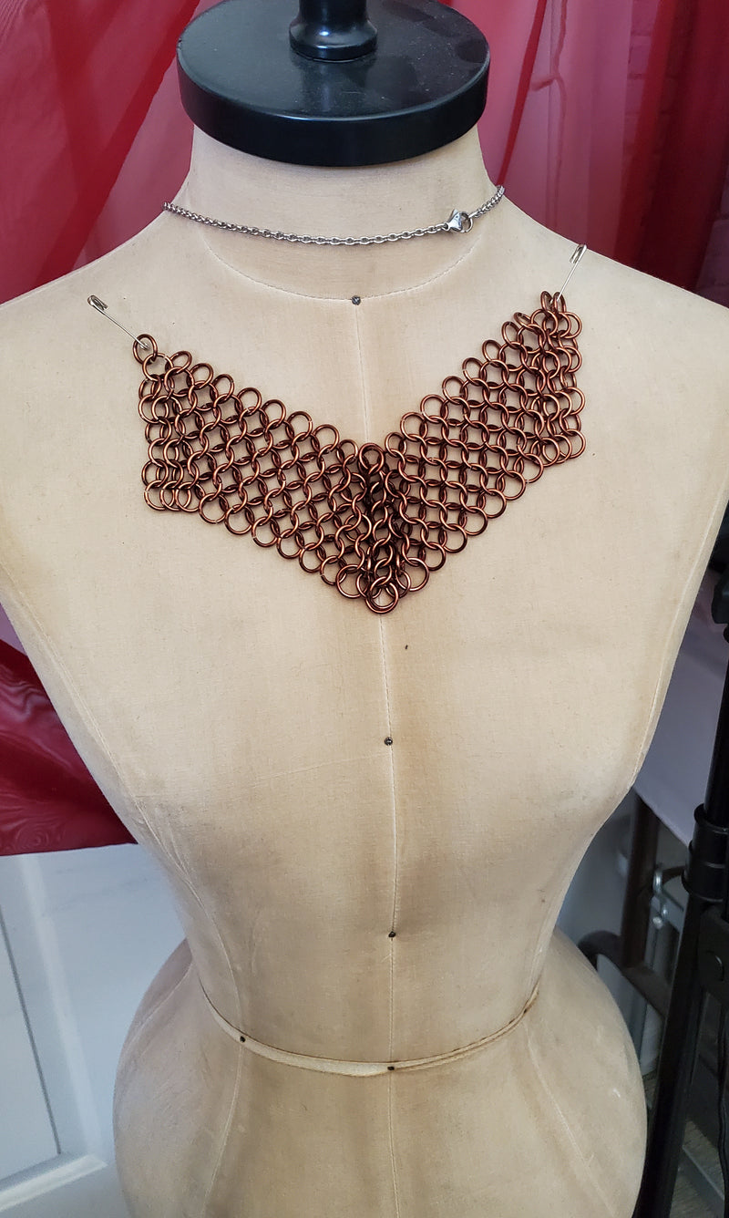 RESERVED: Custom Aro Ace Pride V Mesh Necklace