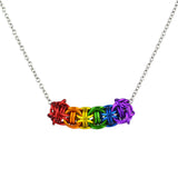 Rainbow Pride Sliding Tube Necklace