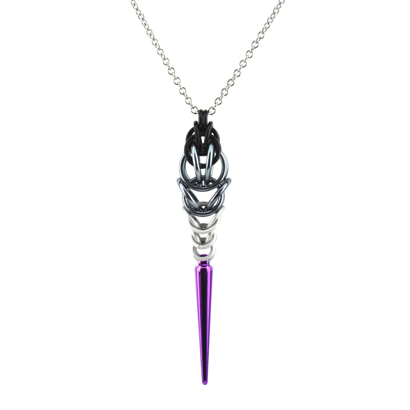 Asexual Pride - Spike Pendant