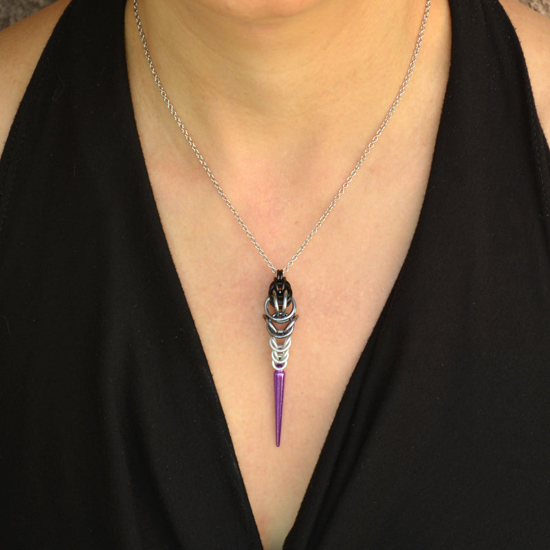 Asexual Pride - Spike Pendant