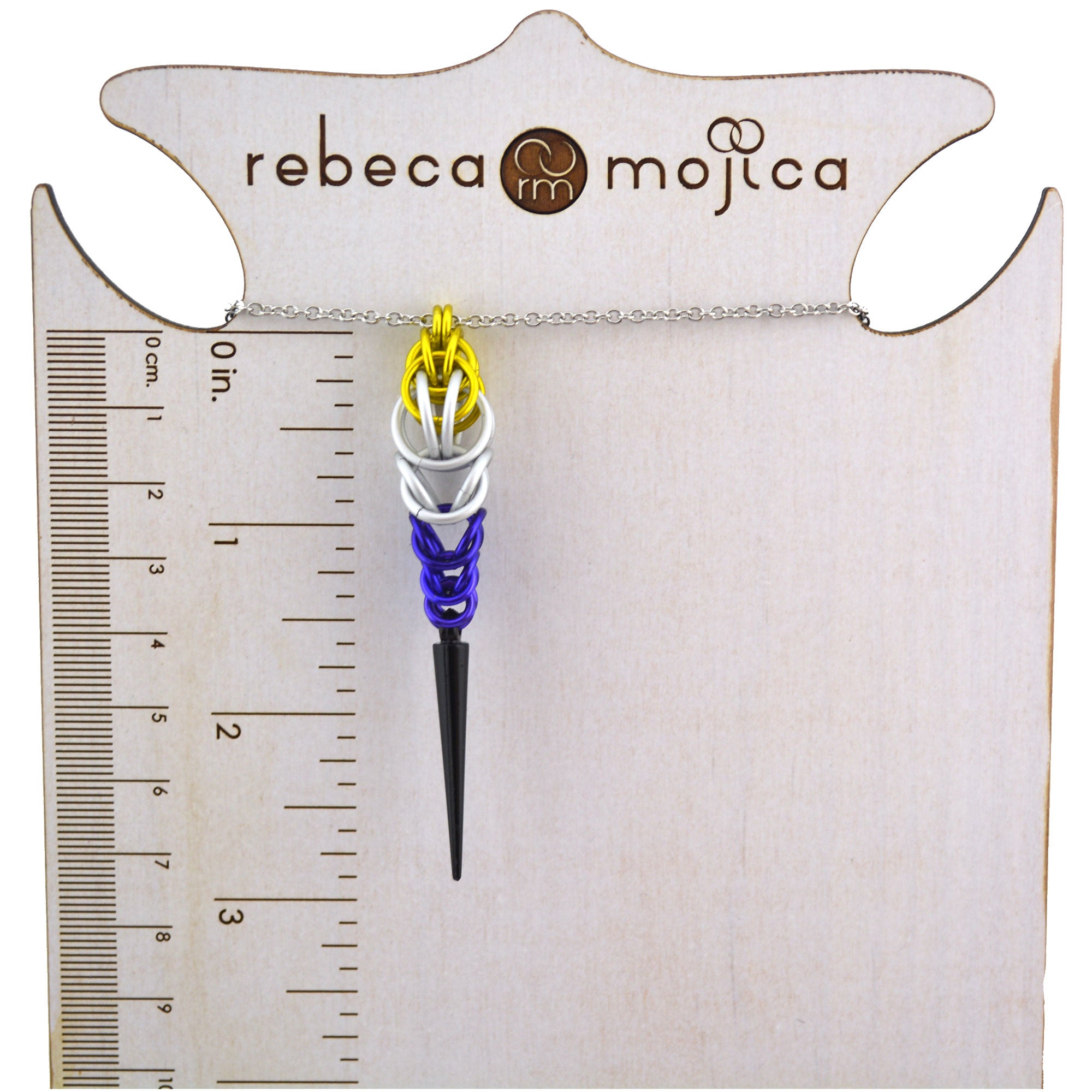 Nonbinary Pride - Spike Pendant