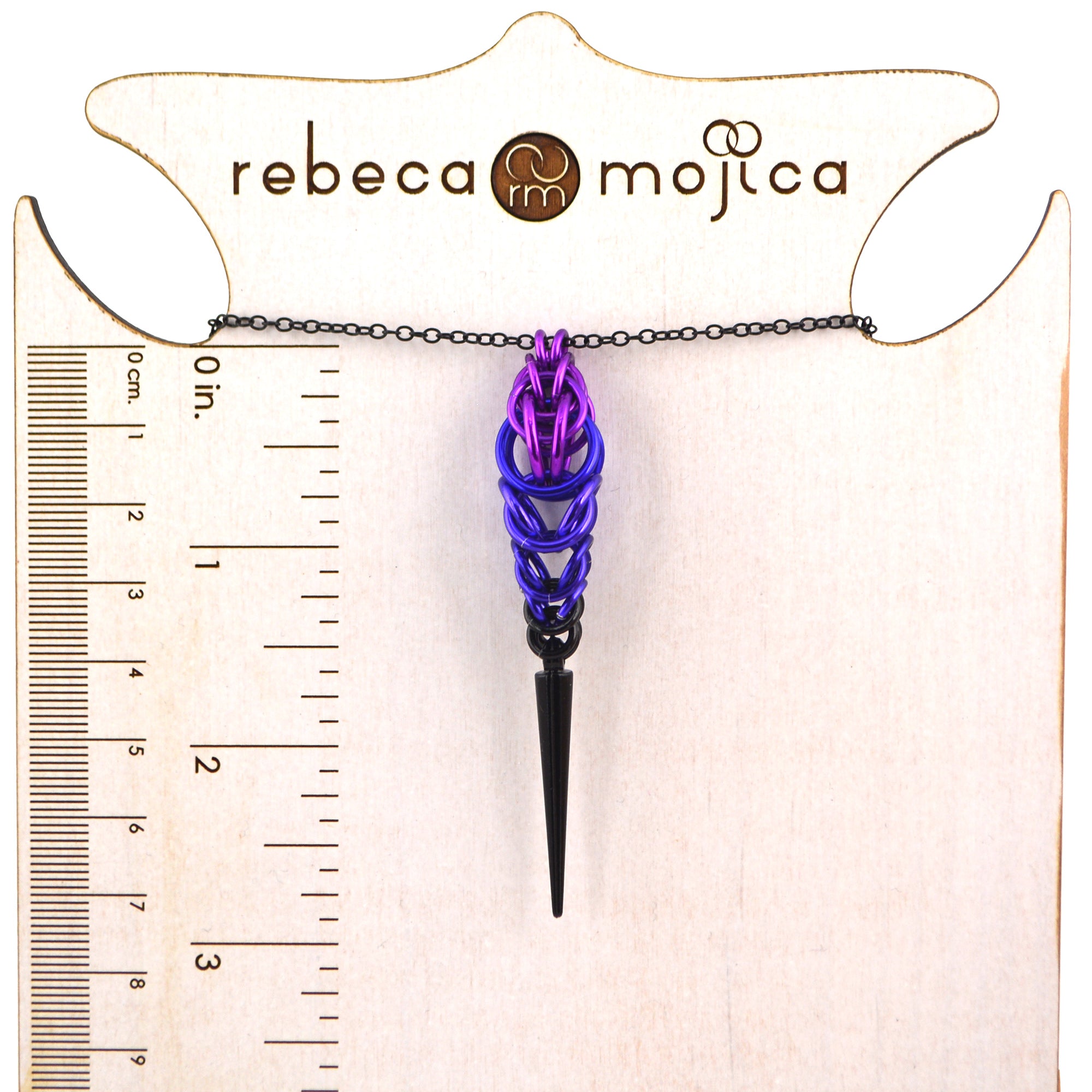 Spike Pendant - Purple Goth