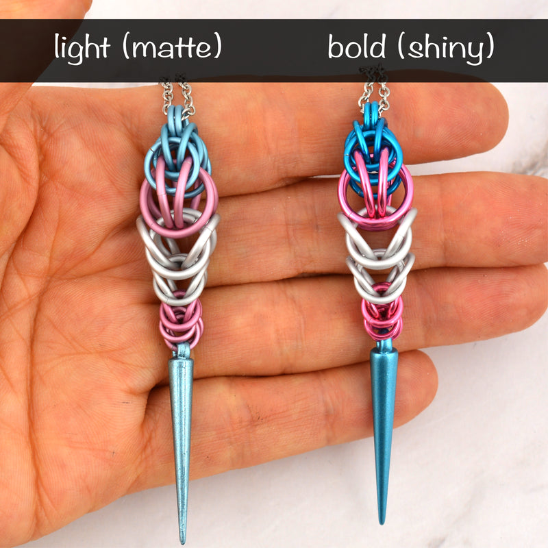 Transgender Pride - Spike Pendant