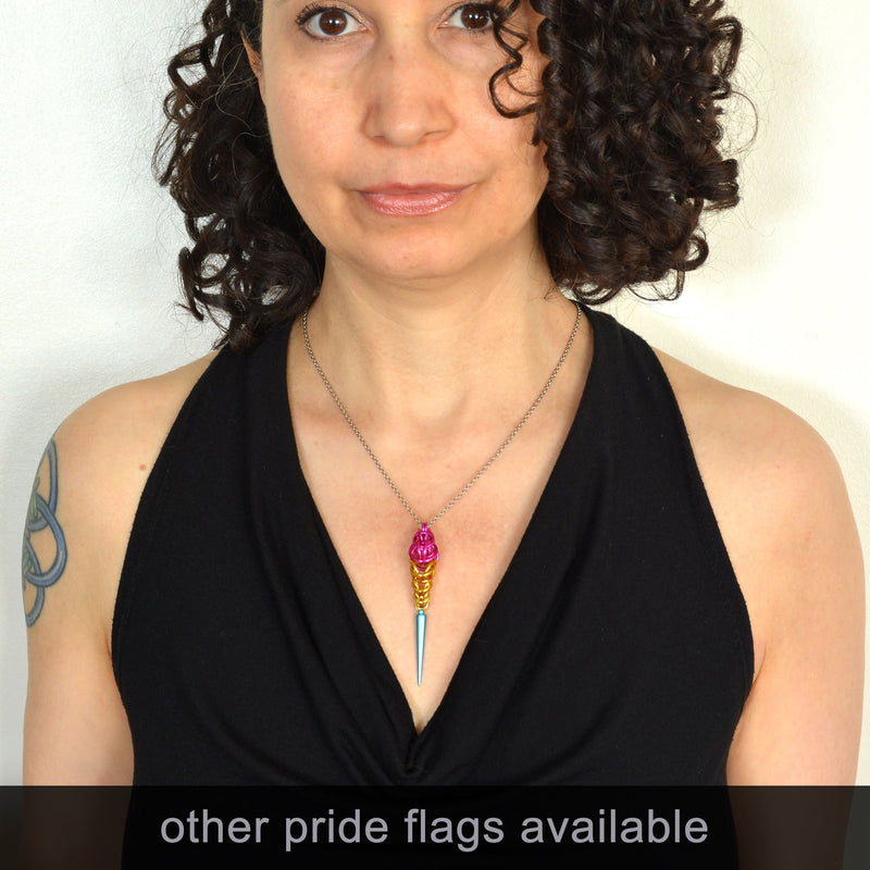 Transgender Pride - Spike Pendant